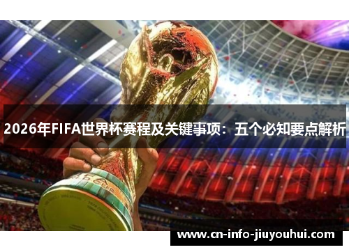 2026年FIFA世界杯赛程及关键事项：五个必知要点解析