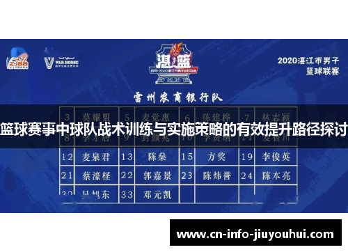 篮球赛事中球队战术训练与实施策略的有效提升路径探讨
